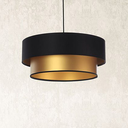 BPS Koncept Duo ellegant lampa wisząca 1x60 W czarna-złota 061-044-60