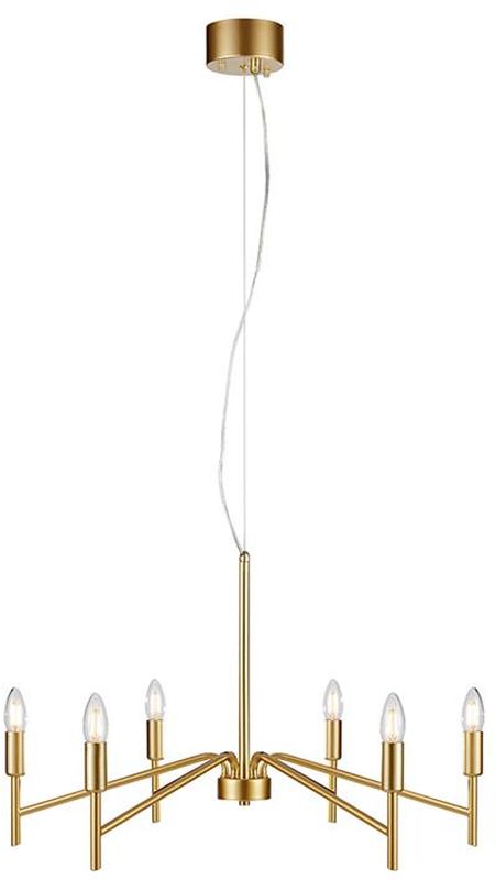 Markslöjd Monarch lampa wisząca 6x18 W złota 108210 - Wysyłka w 24h
