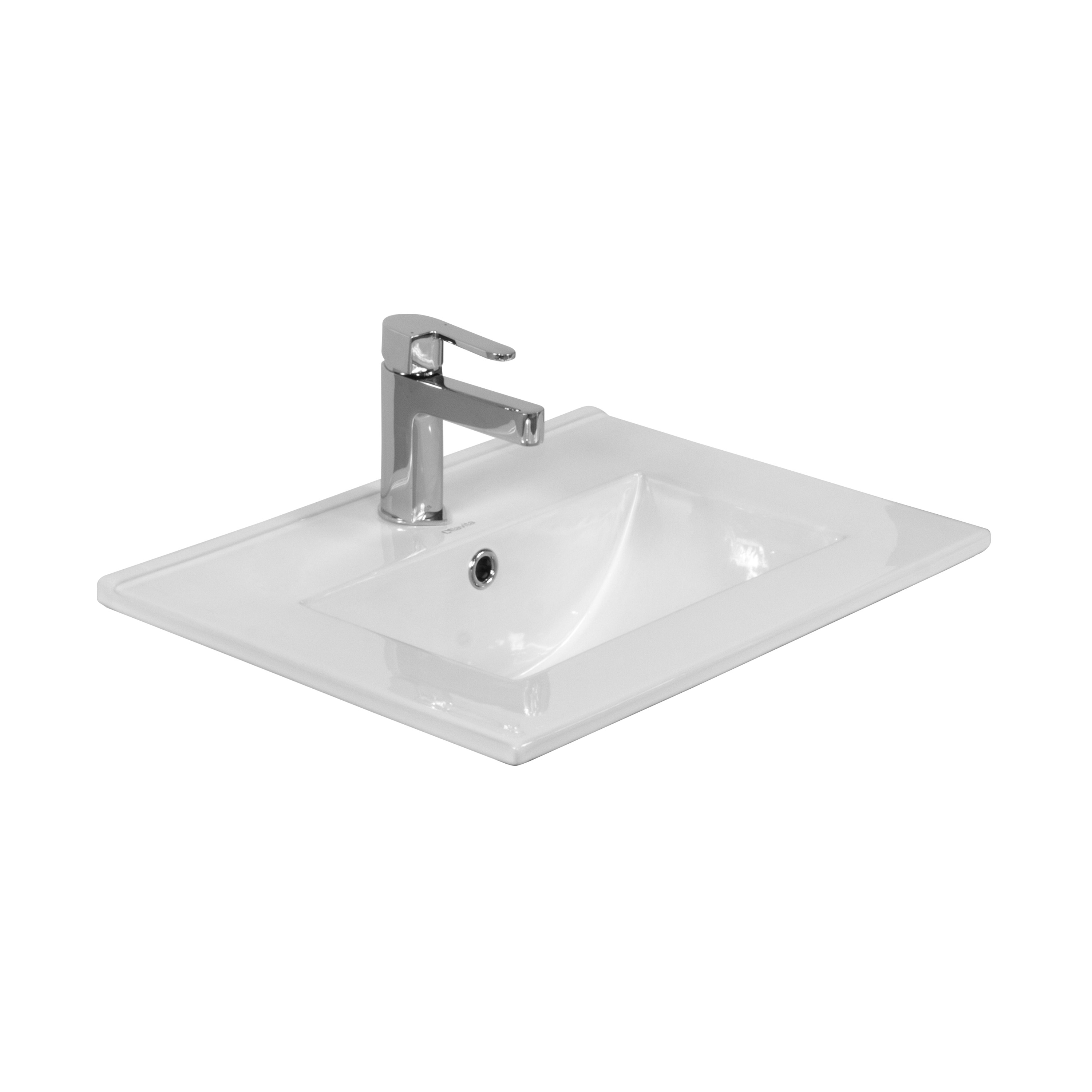 LaVita Floryda 50 umywalka 51,5x40,5 cm meblowa biały połysk
