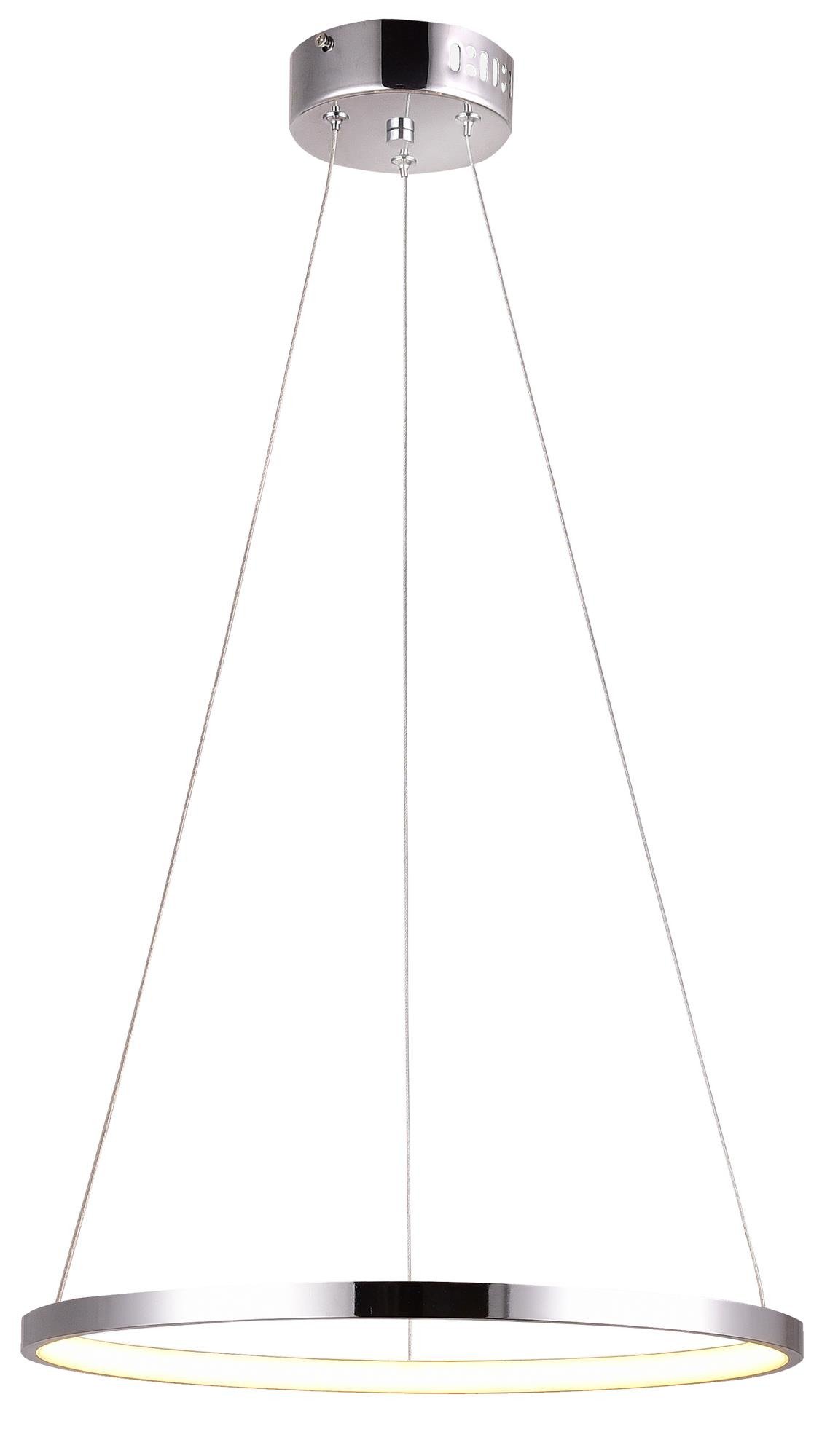 Candellux Lune lampa wisząca 1x25W LED chrom 31-64646