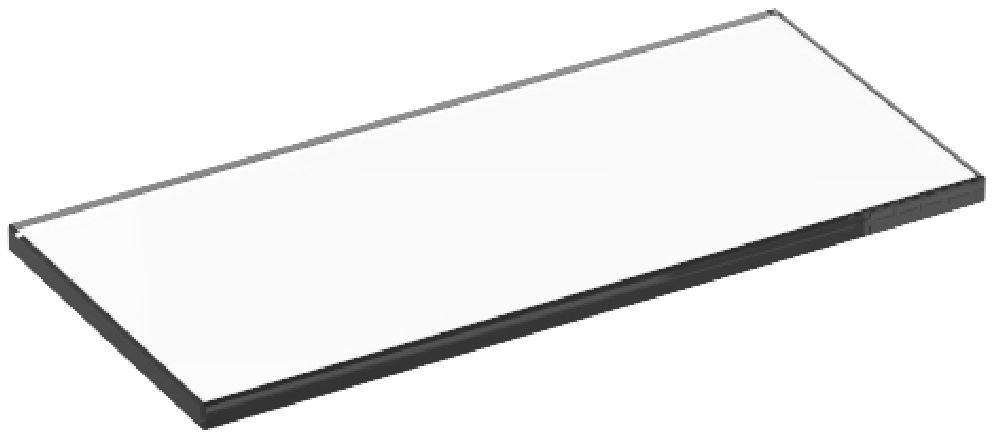 Keuco Plan półka łazienkowa 22 cm przezroczysta 14910005200