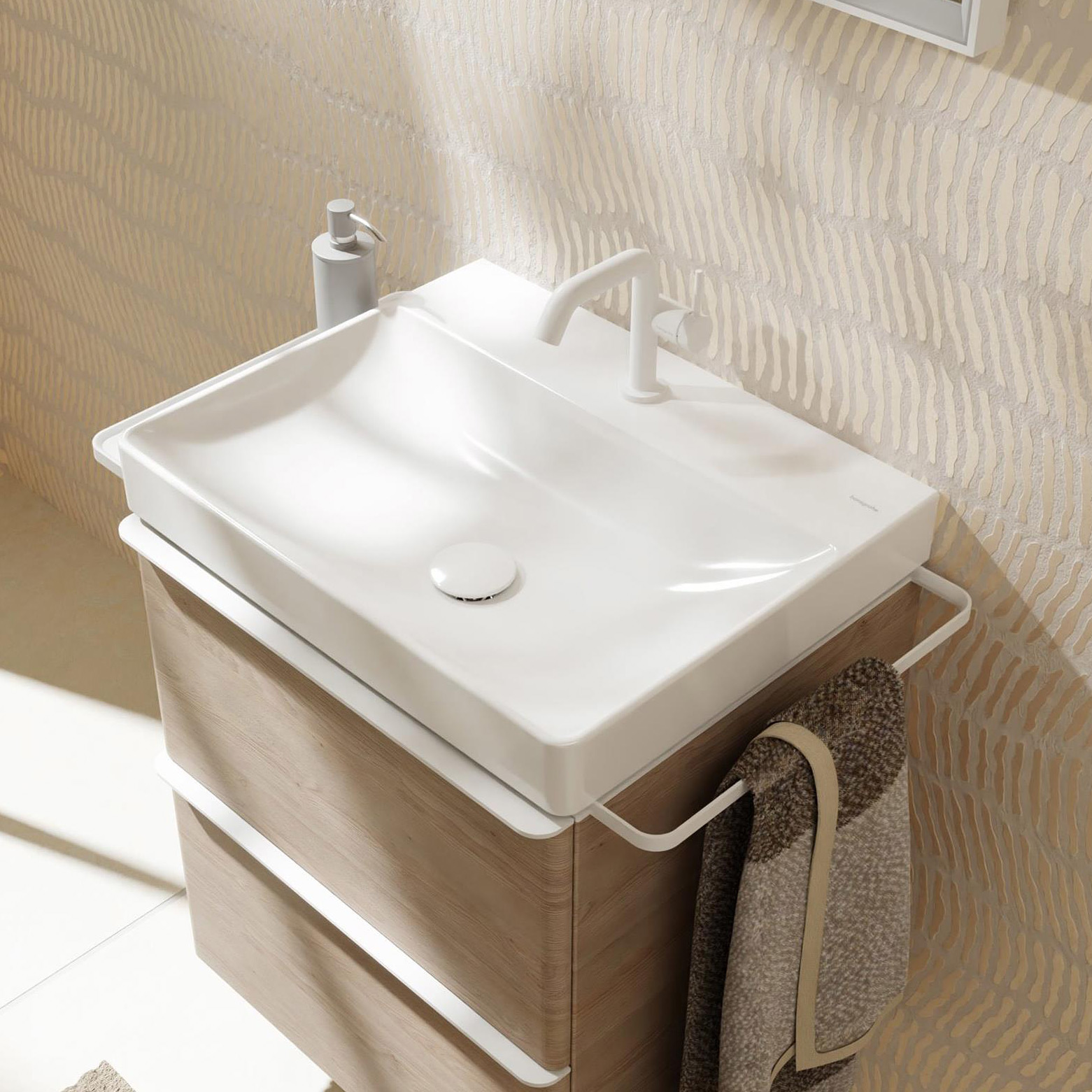 Hansgrohe Xelu Q umywalka 60x48 cm prostokątna ścienna-meblowa biała 61016450 - Wysyłka w 24h