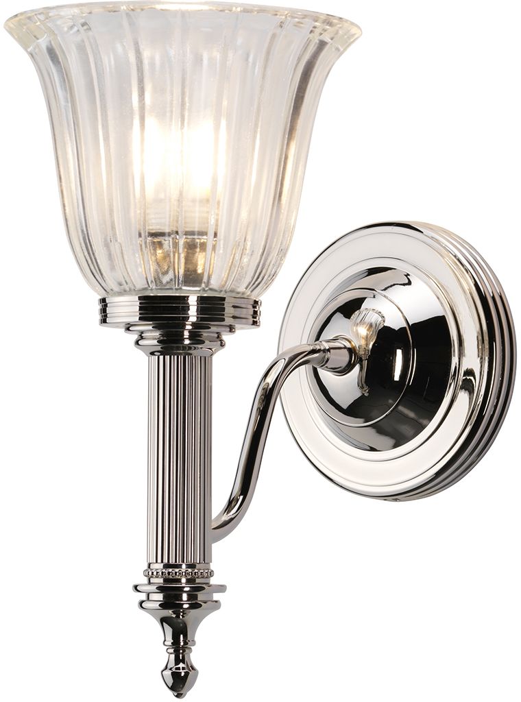 Elstead Lighting Carroll kinkiet 1x3 W nikiel polerowany BATH-CARROLL1-PN