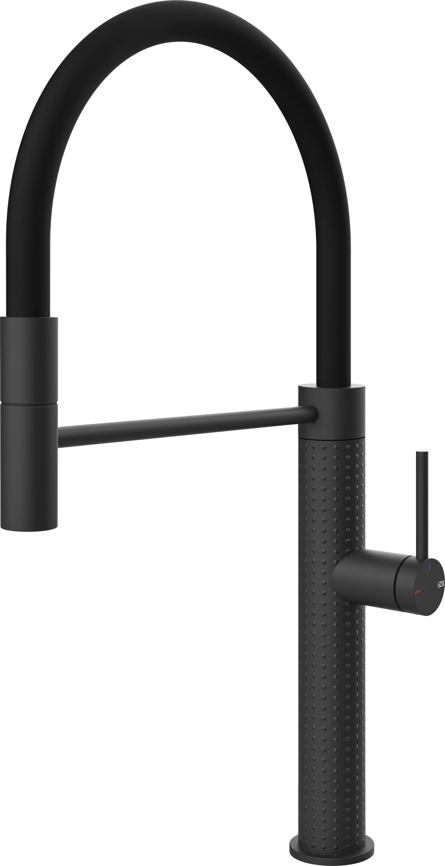 Gessi 316 bateria kuchenna stojąca czarna 60014.299