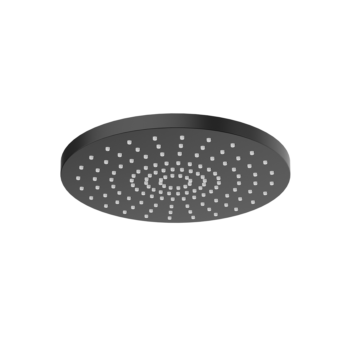 Oltens Alvo deszczownica 30x30 cm okrągła czarny mat 37011300