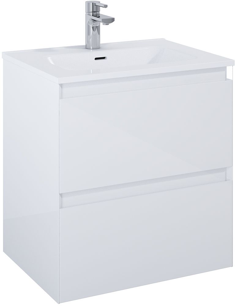 Elita Split szafka 60x45,8x63,5 cm podumywalkowa wisząca biały połysk RE010600058060
