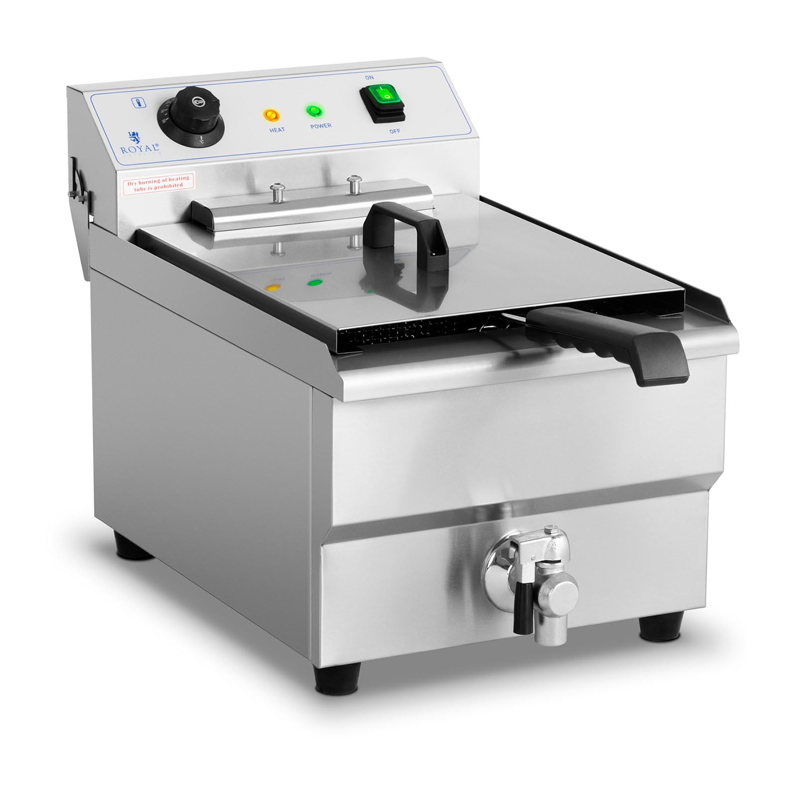 Frytownica gastronomiczna z kranikiem 16L 6kW 400V