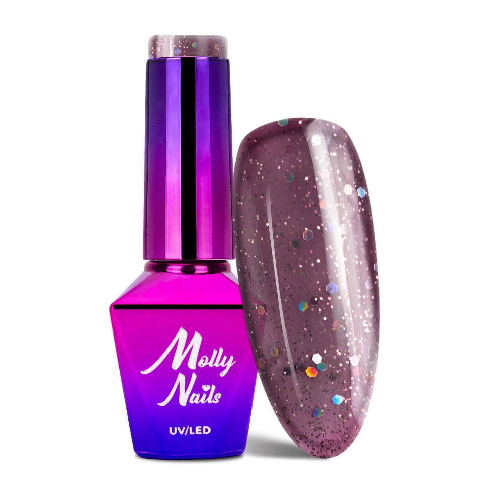 Lakier hybrydowy LED/UV Gel Polish Molly Nails Bling it on! Nr 508 Shinemazing 8g