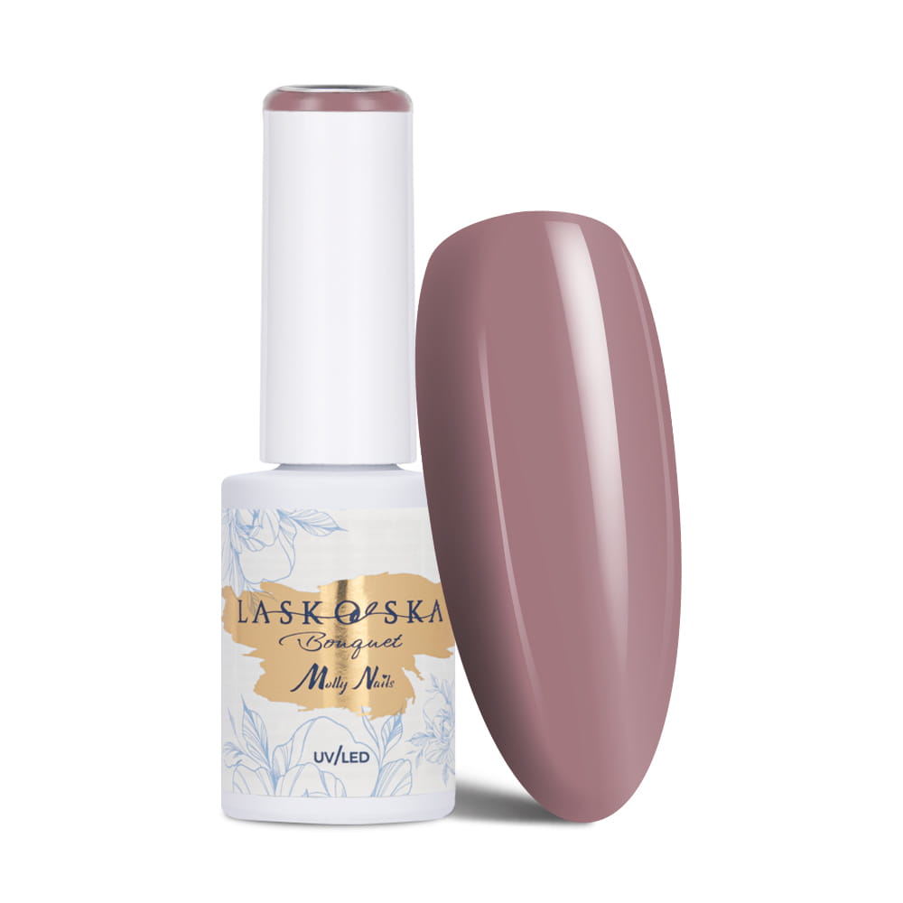 Lakier hybrydowy LED/UV Gel Polish Molly Nails @Bouquet by Laskovska Midnight Rose HEMA/Di-HEMA Free 7g