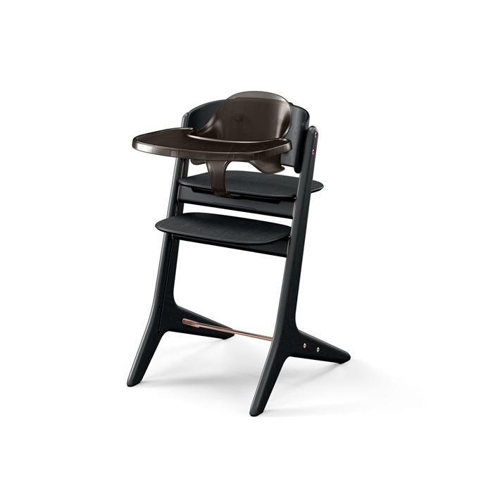 Cybex Lemo Platinum 3-w-1 - krzesełko do karmienia z zestawem Baby Set i tacką-Black Wood