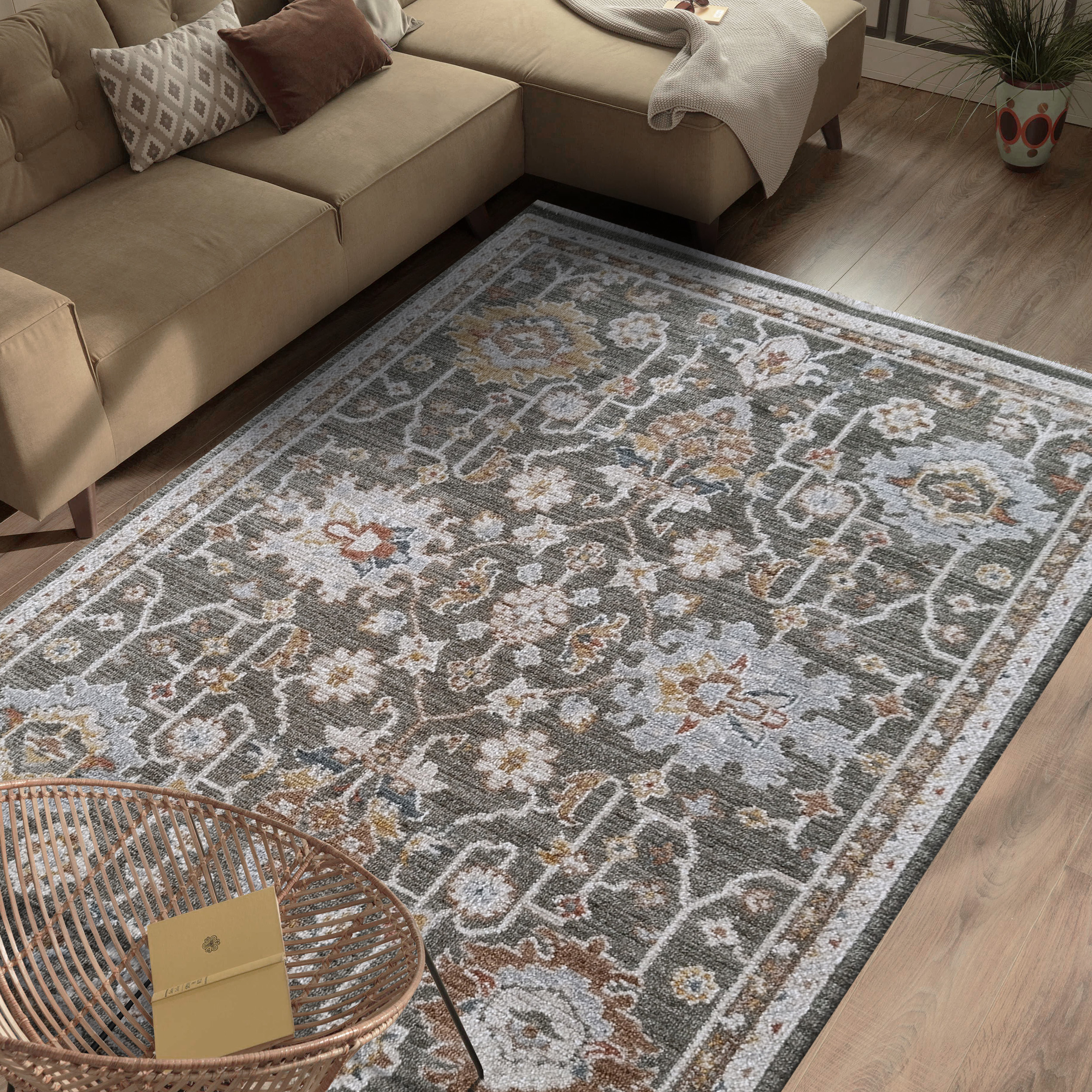 Dywan - 160 x 230 cm - Wielokolorowy - Klasyczny - Dywanopol