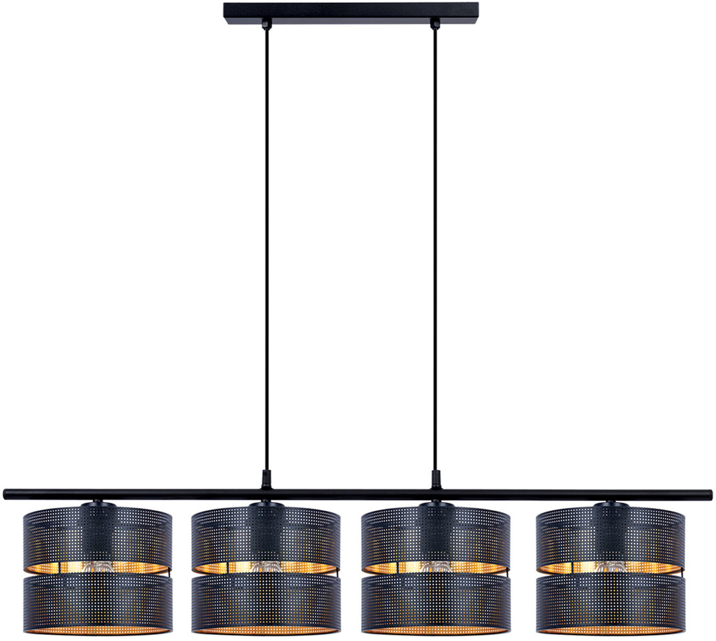 Darmowa Dostawa - Lampa wisząca 4x40 W czarny Kaja Zimbo K5223