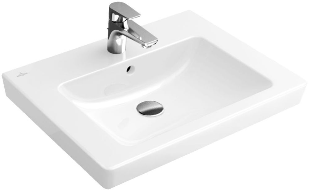 Darmowa Dostawa - Umywalka 55x44 cm prostokątna ścienna biała Villeroy & Boch Subway 2.0 711355R1