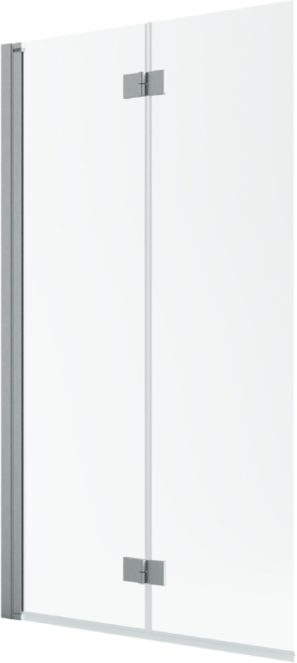 Darmowa Dostawa - Parawan nawannowy 110 cm 2-częściowy szczotkowany/szkło przezroczyste Radaway 100101109101L
