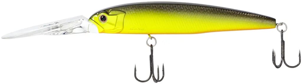OSP Wobler Asura EX 89DR SF P-20 Chartreuse Black Back
