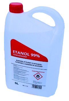 ALKOHOL ETYLOWY ETANOL WYSOKIEJ CZYSTOŚCI 99% 5L - Petrostar