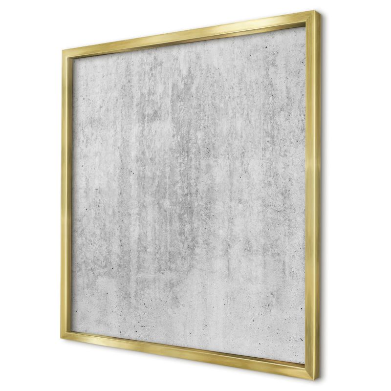 Dekoracyjna tablica magnetyczna Wallfluent 50x50 Szara tekstura w złotej ramie 1szt
