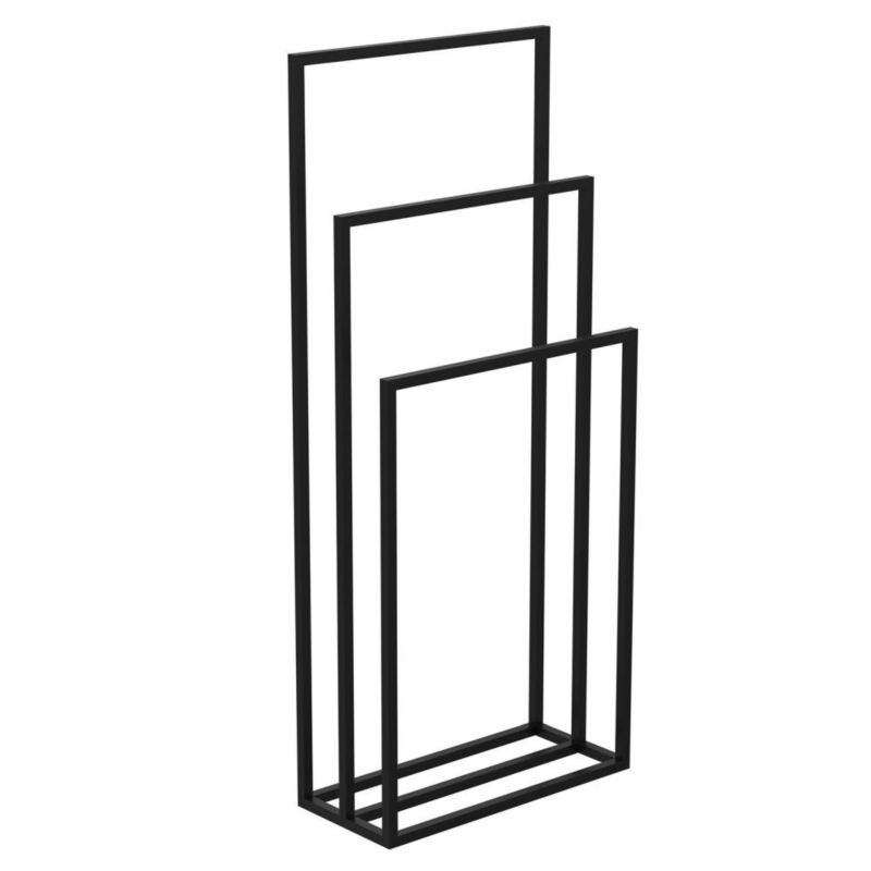 Wieszak czarny stojący na 3 ręczniki BATHROOM ORGANIZATION 9900 Luminex 1 szt.