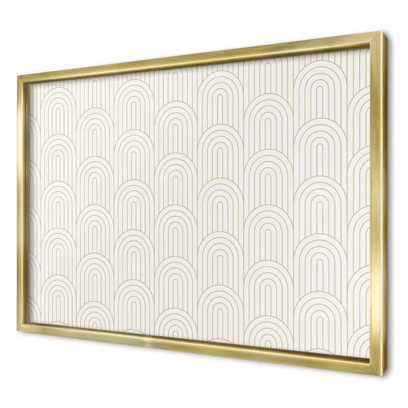 Magnetyczna tablica ozdobna Wallfluent 60x40 Artystyczne łuki w złotej ramie 1szt