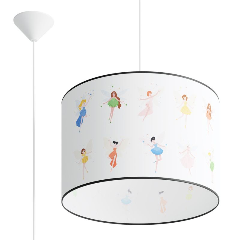 Lampa sufitowa Pure Lume ELFIKA wielokolorowa 1xE27x15W IP20 wym:95x40x40cm - 1 szt.