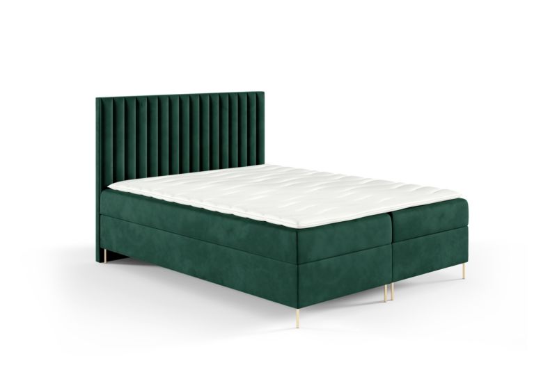 Łóżko kontynentalne SOFELLO Lilly Box 120x200 z nogami riviera38 1szt.