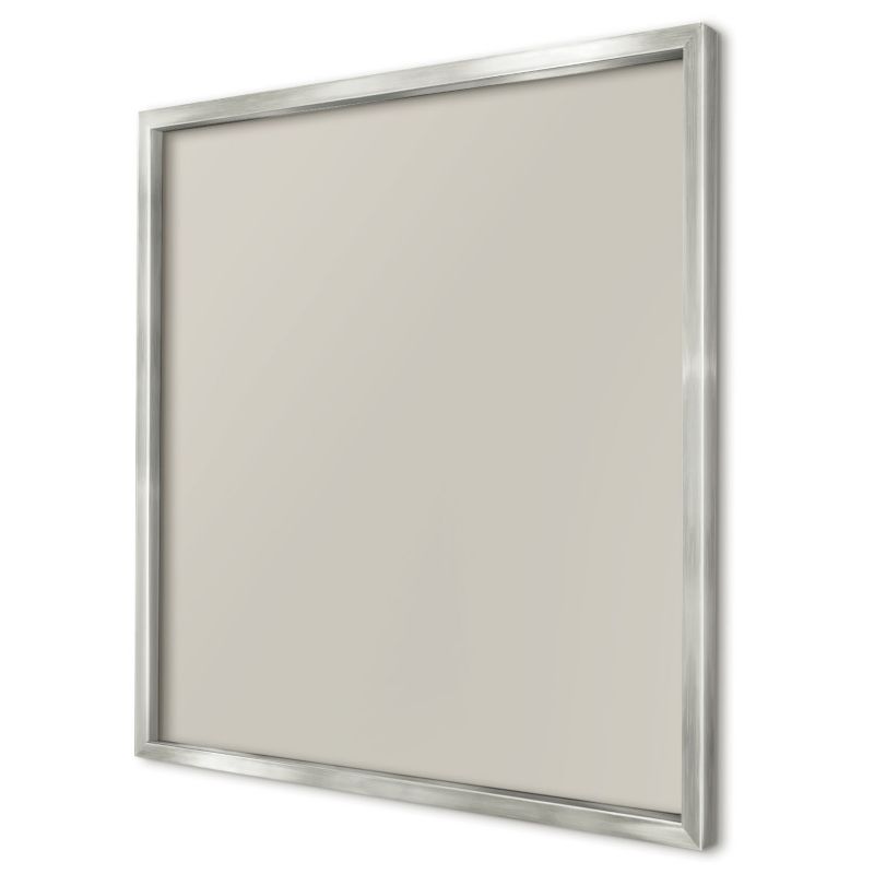 Tablica magnetyczna ozdobna Wallfluent 50x50 Ciepły kamienny w srebrnej ramie 1szt
