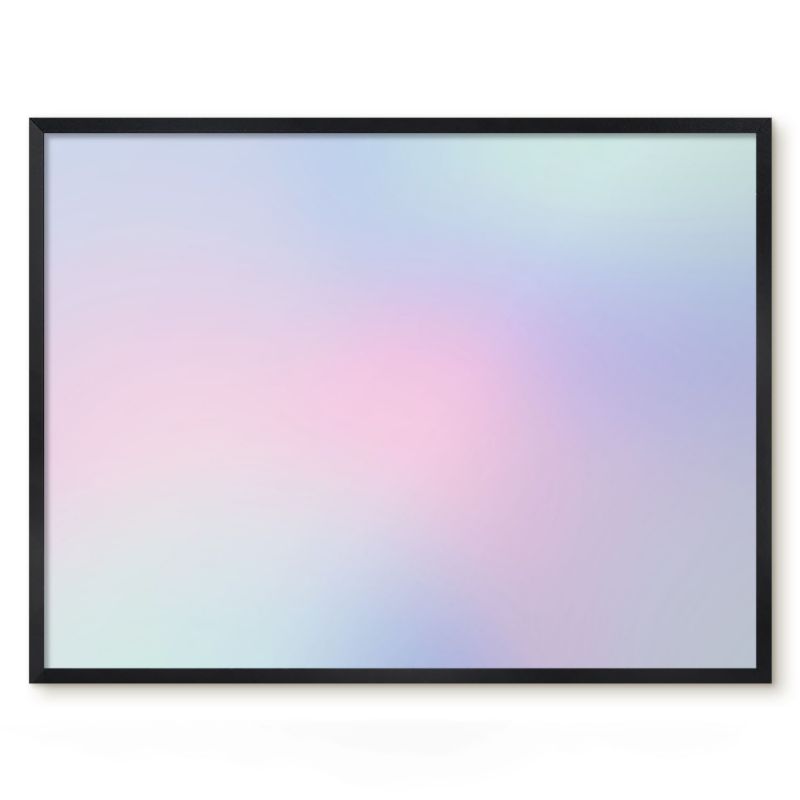 Tablica Magnetyczna Dekoracyjna Ścienna Tulup 80x60 cm Pastelowy gradient 1 - Czarna rama Do sypialni, salonu 1 szt.