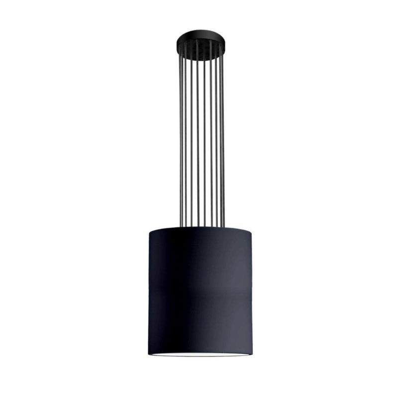 Lampa wisząca Dohar Ihi czarna wym: 132 x 48 x 48 cm 1xE27 x 20W 1 szt.