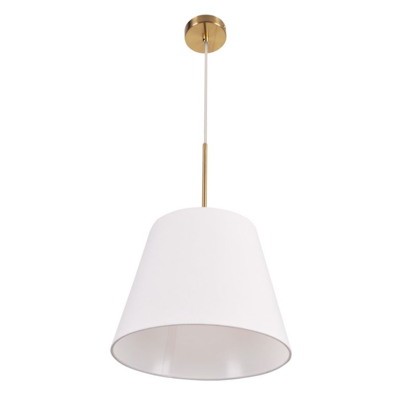 Lampa wisząca Polux Elen biało-złota wym: 150 x 30 x 30 cm 1xE27 x 1 szt.