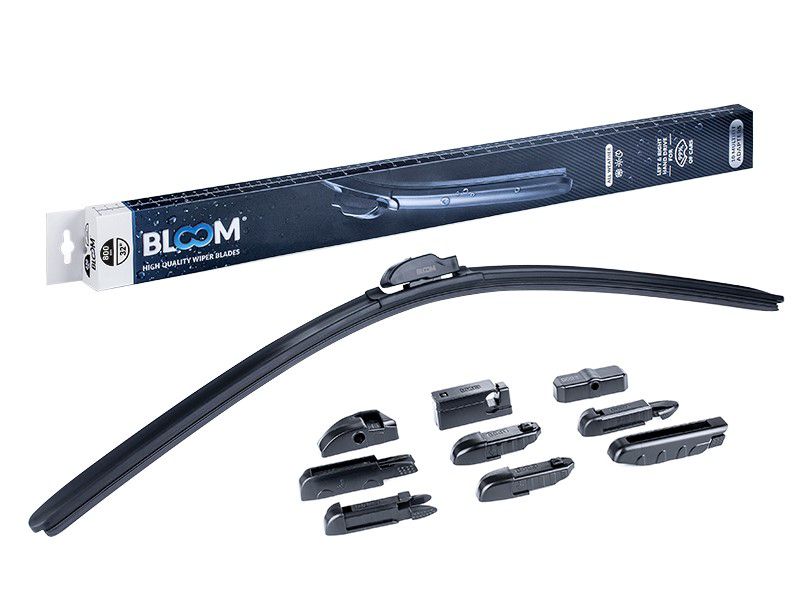 Pióro wycieraczki, BLOOM, M10 800 mm / 32" bezszkieletowe, 10 adapterów, 1szt.