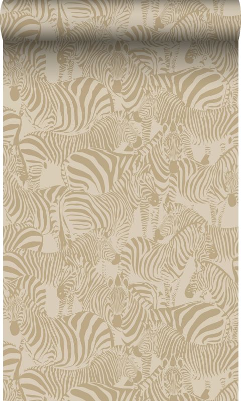 Tapeta Origin Wallcoverings zebry beżowym 50 x 900 cm - 1 rol.