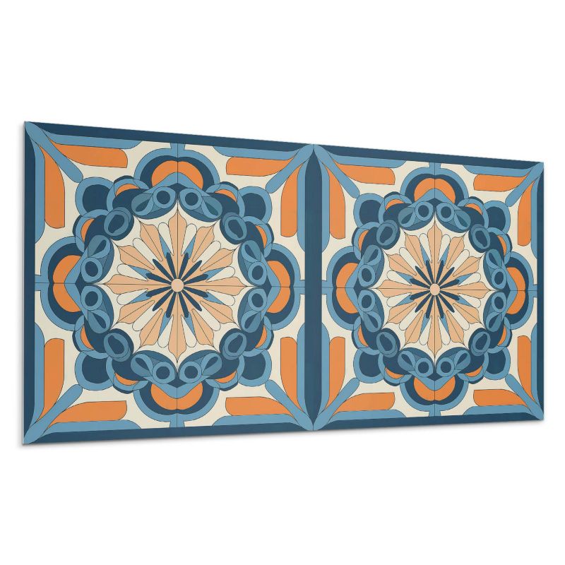 Panele samoprzylepne Wallfluent 40x20 cm Mandala z kwiatowymi akcentami 10 szt.