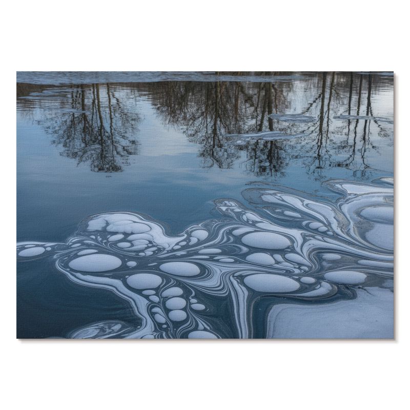 Plakat na Płótnie Tulup 42x29,7 cm (A3) Lodowa abstrakcja Do sypialni, salonu, biura 1 szt.