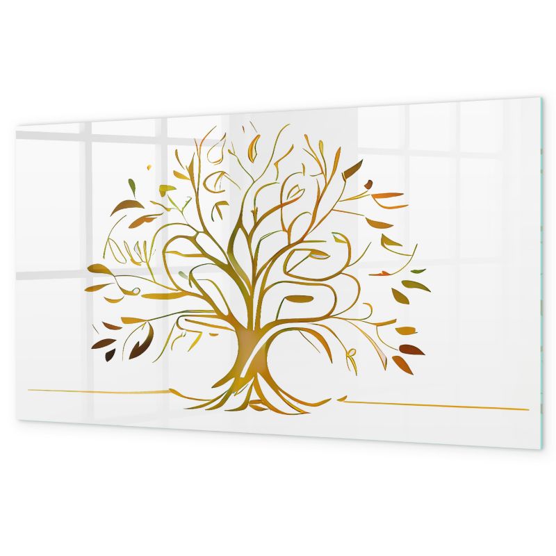 Tablica Magnetyczna Suchościeralna Tulup 120x60 cm Złote drzewo Na zdjęcia i notatk Czarny marker 1 kpl