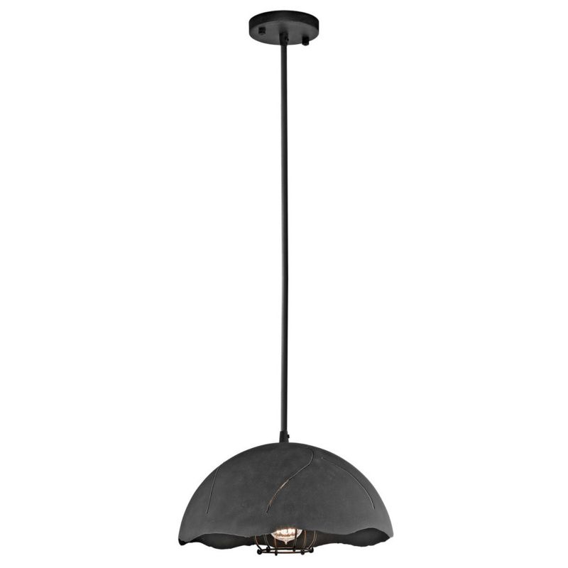 Lampa wisząca Kichler Fracture postarzany cynk wym: 150 x 34,9 x 34,9 cm 1xE27 x 100W 1 szt.