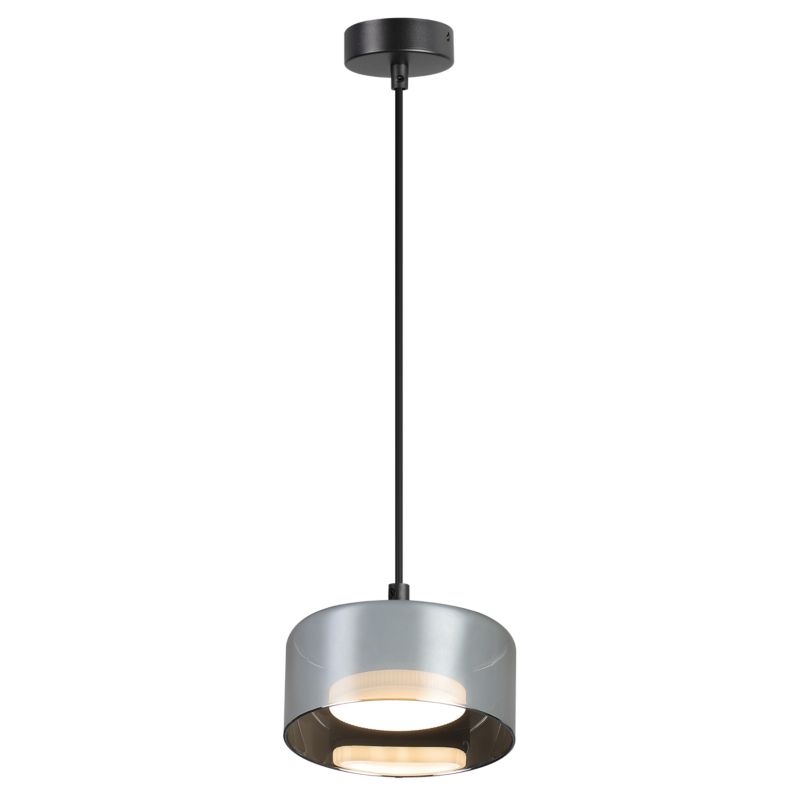 Lampa sufitowa Ledhoff czarna szklana GX53 regulowana 1-punktowa 1 sztuka