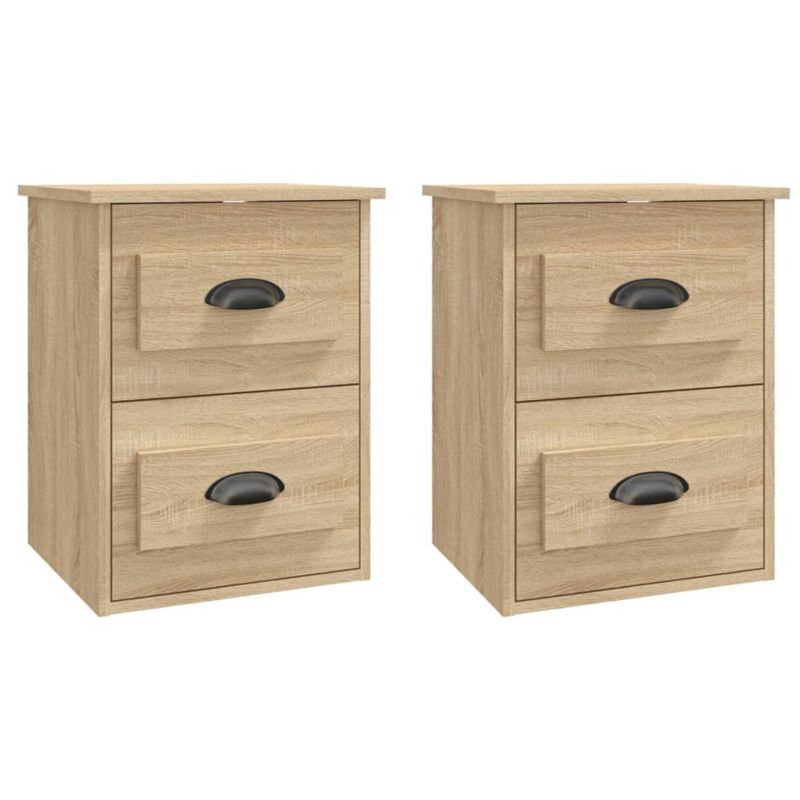 Szafki nocne wiszące WaszeMeble dąb sonoma WM-816399 2 szt.