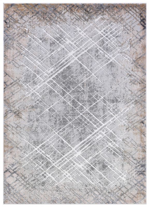 Dywan Wewnętrzny Volterra Topo Prostokątny Mazovia 160x230cm Beżowy Motyw Abstrakcyjny 1 szt.
