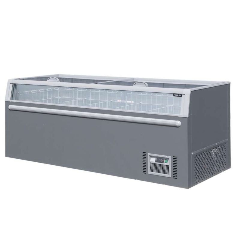 Zamrażarka skrzyniowa Mega-M OZI i210 szklane boki automatyczne rozmrażanie NoFrost 210x85x87 cm 1szt.