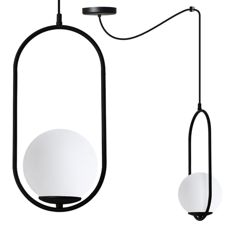 Lampa sufitowa wisząca Light Home LH Luna Pająk 1x E14 biały/czarny 1szt.