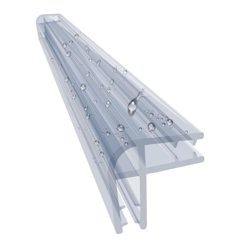 Uszczelka prysznicowa KYCT DK09 4 mm do szyby 150 cm transparentna PVC 1 szt