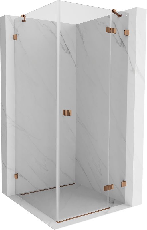 Kabina prysznicowa Mexen Lunar różowe złoto 90x90 cm 834-090-090-60-00-P 1 szt.