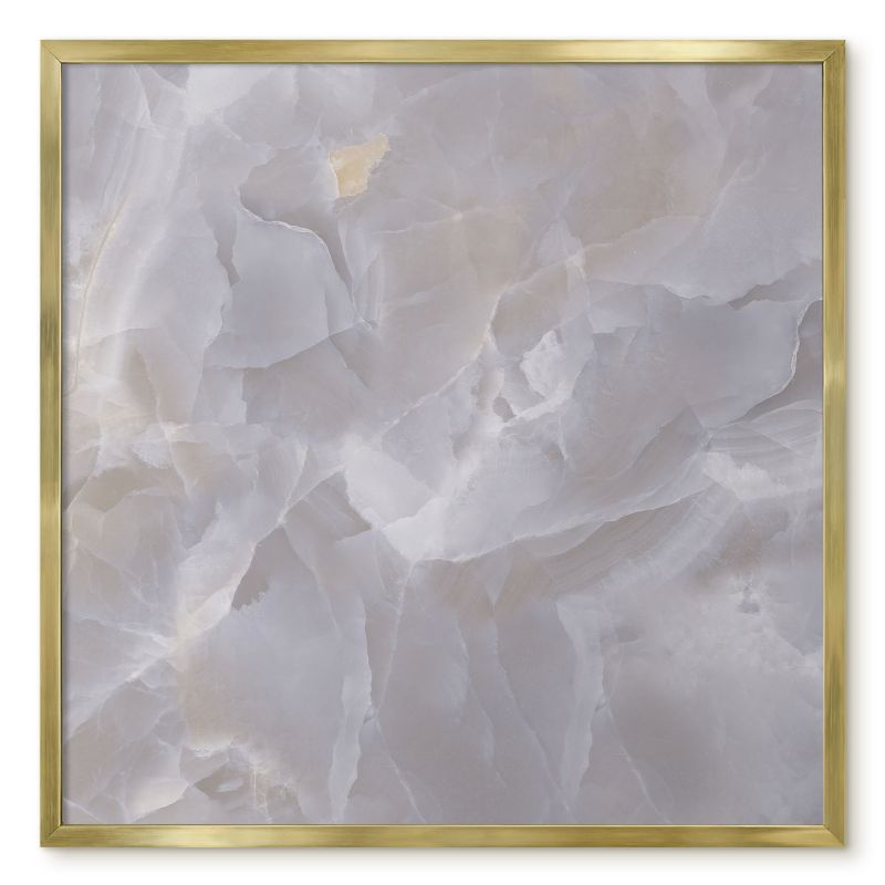 Tablica Magnetyczna Tulup 50x50 cm Szara elegancja 1 - Złota rama Do salonu, przedpokoju 1 szt.