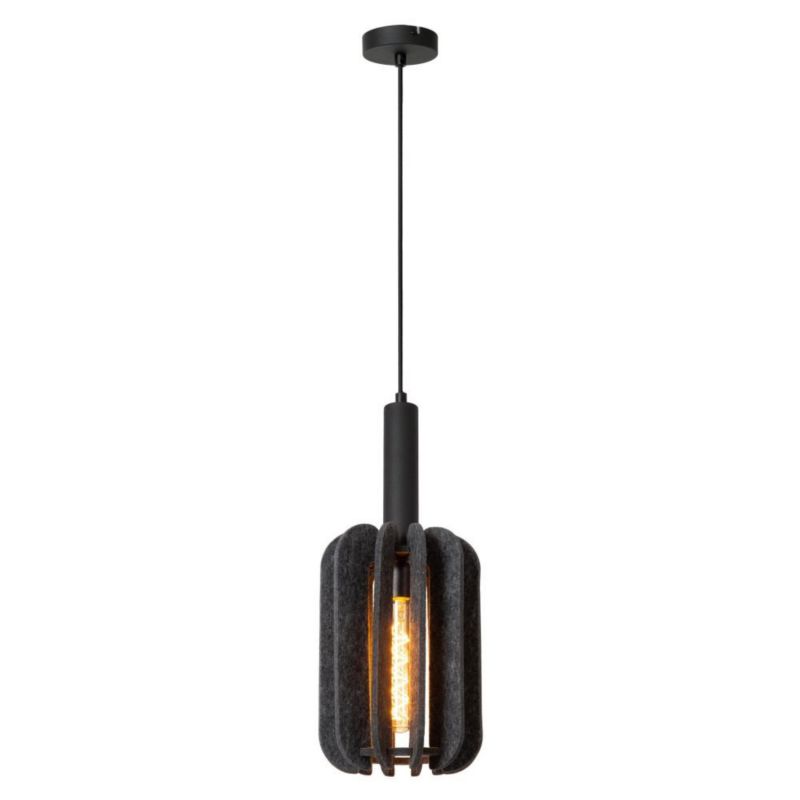 Lampa wisząca Lucide RAFAL szaro-odcienie szarości-czarna 1xE27x40W IP20 wym:183x20x20cm - 1 szt.