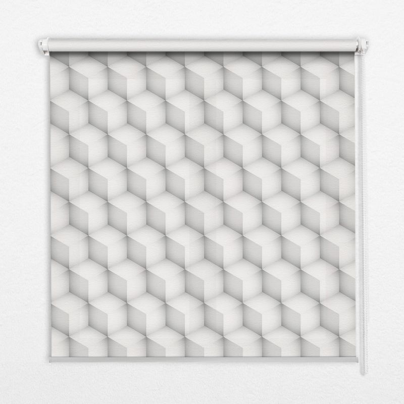 Roleta Dekoracyjna Tulup 80x140 cm 3D Kostki Montaż do ściany/sufitu 1 szt.