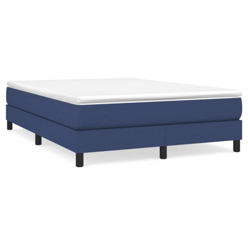 Łóżko kontynentalne WaszeMeble 140x190 cm niebieskie WM-3144075 1 szt.