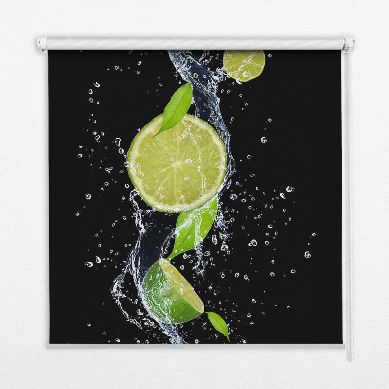 Roleta Dekoracyjna Tulup 150x180 cm Spadająca Limonka W Wodzie Montaż do ściany/sufitu 1 szt.