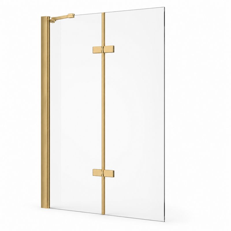 Parawan nawannowy Silla Garett 2-skrzydłowy ruchomy złoty szczotkowany 120 x 150 cm 1 szt.