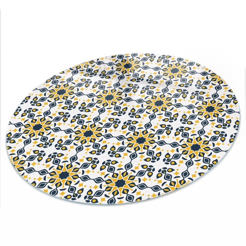 Blat Stołowy ArtPrintCave fi50 cm Mozaika elegancja - Blat ze Szkła Hartowanego 1 szt.