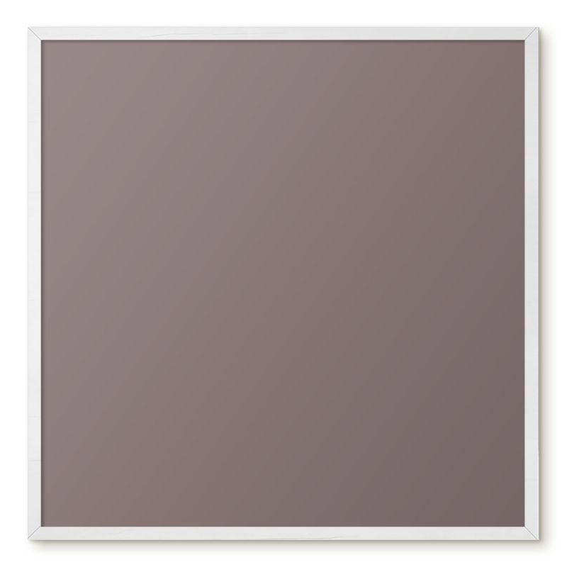 Tablica Na Magnesy Z Wakacji Tulup 50x50 cm Popielaty brąz - Biała rama Do sypialni, salonu 1 szt.